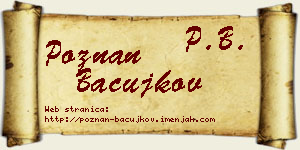 Poznan Bačujkov vizit kartica